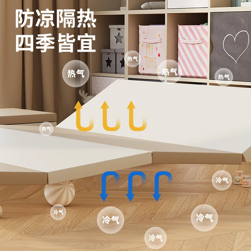 ejiale Child Foam Kids Floor Gym Playmats Baby Play Mats Crawling Gaming Activity Carpet Indoor Folding Xpe Leather Waterproof