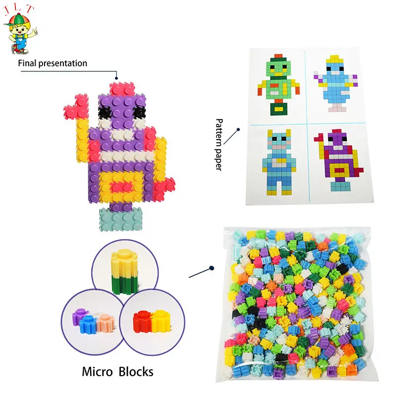 New Design Diy Splicing Building Block Mini Educational Building Block Toy Micro Block
