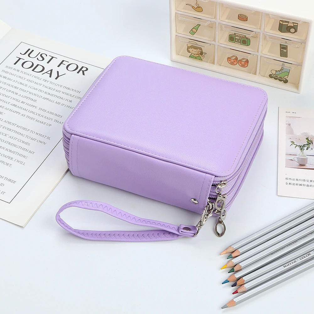 Цветной пенал, органайзер большой емкости для гелевых ручек и карандашей с несколькими отделениями