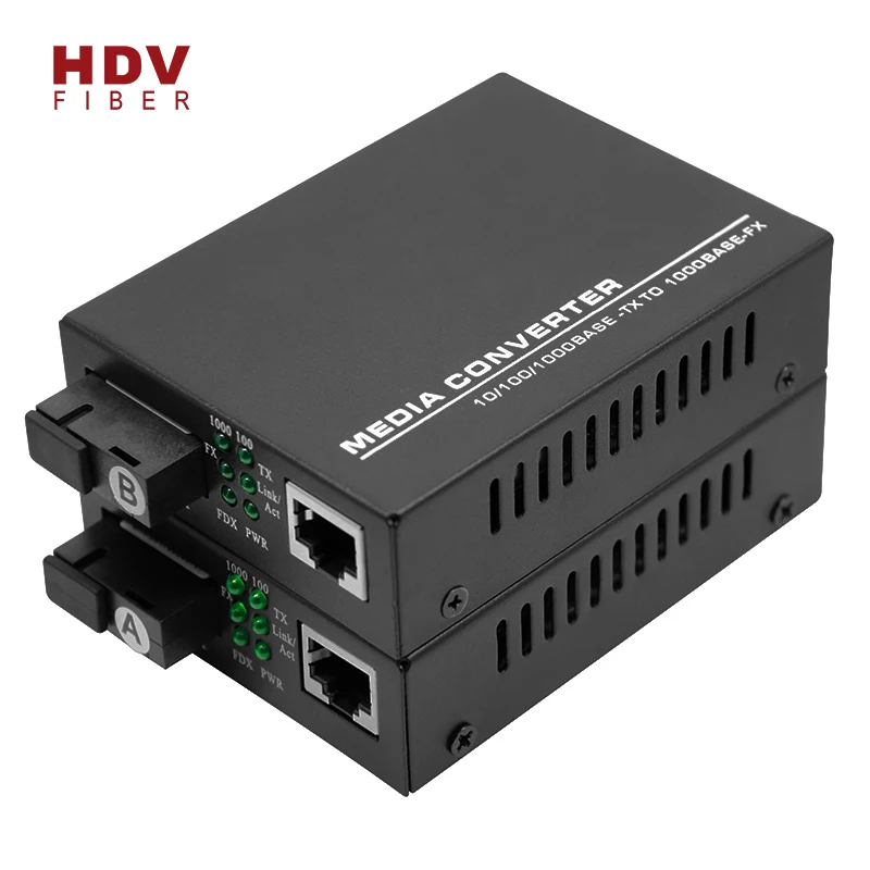 Оптоволоконный медиаконвертер gigabit 10/100/1000M SC