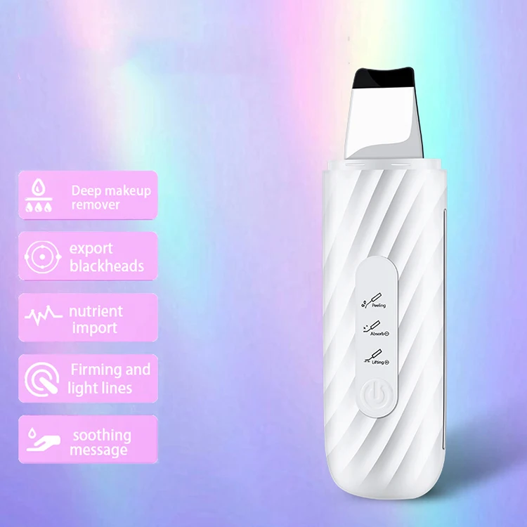 Professional portable sonic spatula facial ionic peeling beauty machine facial ultrasonic skin scrubber