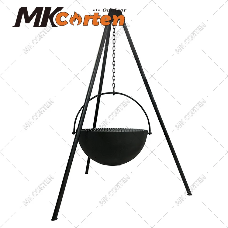 Adjustable Height bbq Tools Portable Barbecue Hanging Tripod Grill