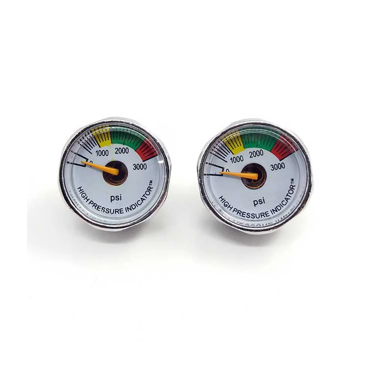 PCP Paintball One Inch High Pressure Luminous Mini Gauges 25mm Manometer