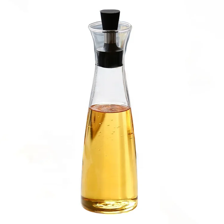 Glass Olive Oil Bottle Dispenser Cooking Oil and Vinegar Cruet Seasoning Dispenser for Kitchen