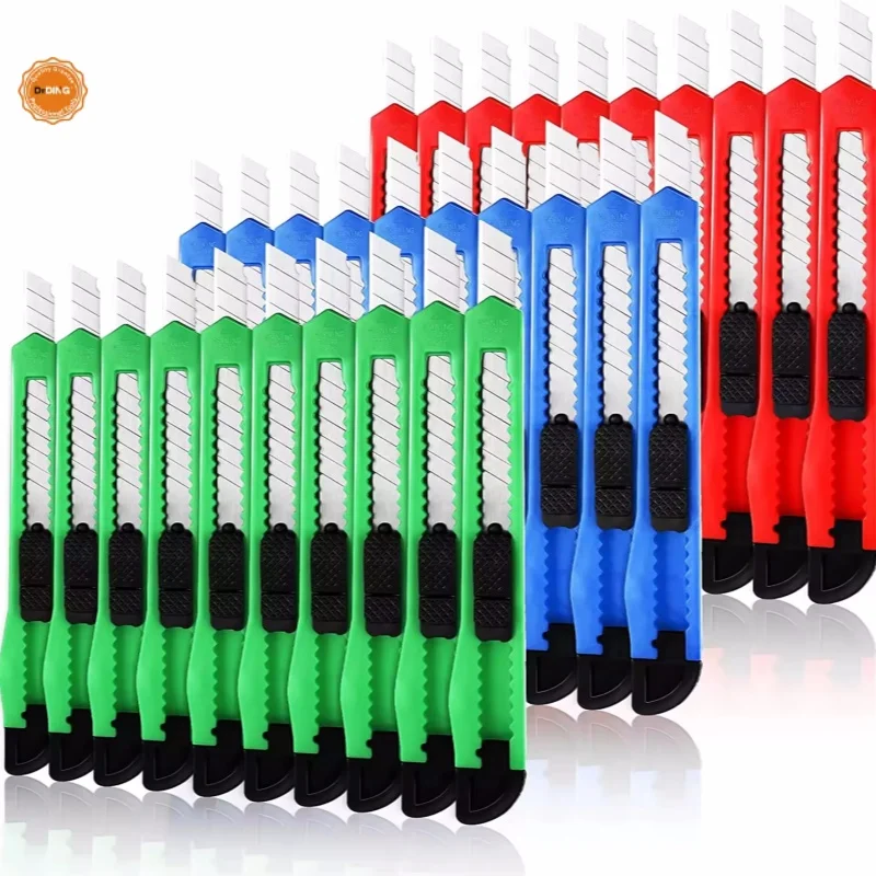 Hot selling portable snap on blade Hobby Sliding 9mm knife box precision film cutting knife