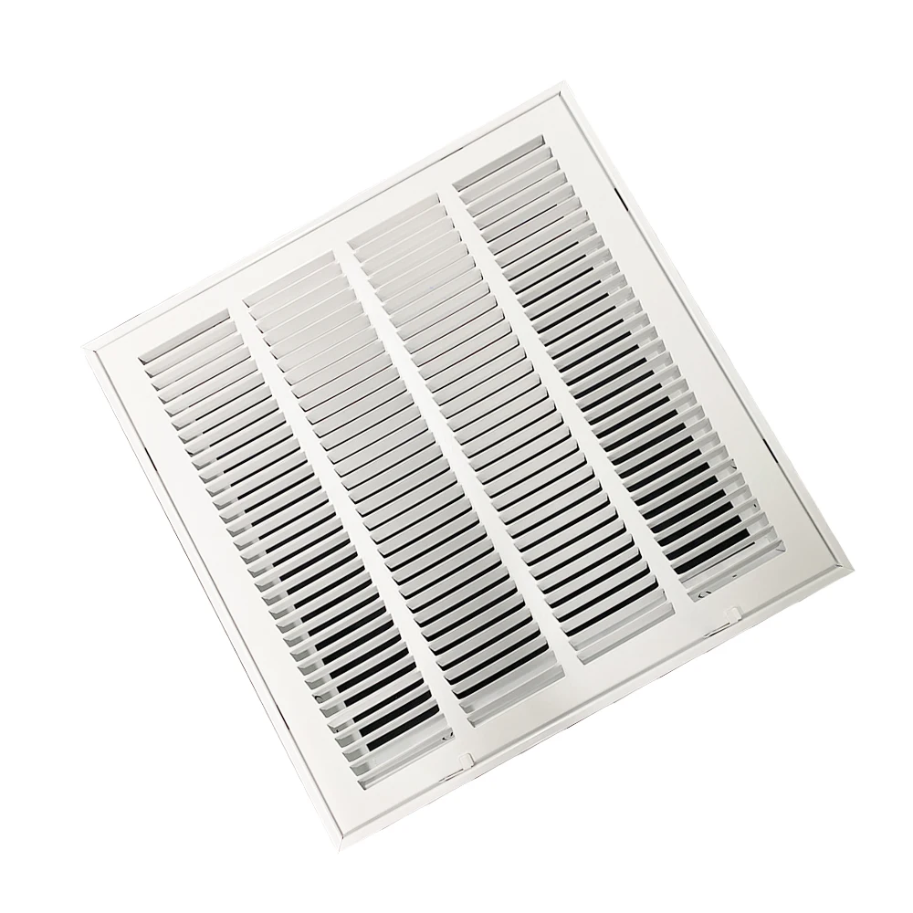 Air Ventilation Dryer Vent Outlet 8 Inches Louvered Air Square Vents  for HVAC Systems Aluminum Powder Coated Air Vent