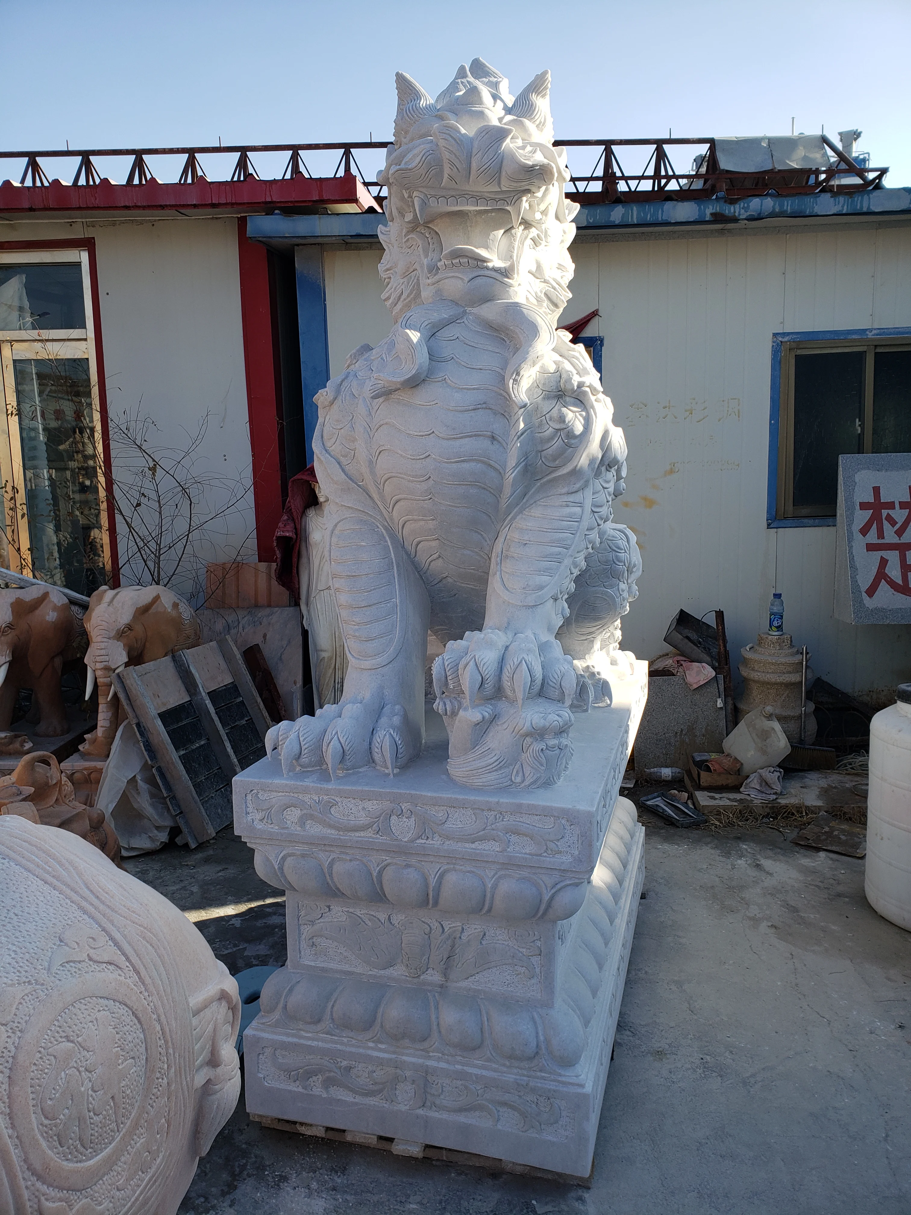 Outdoor Garden Decor Hand-carved Marble Dragon Stone Statue Sculpture Chinese Dragon Statue