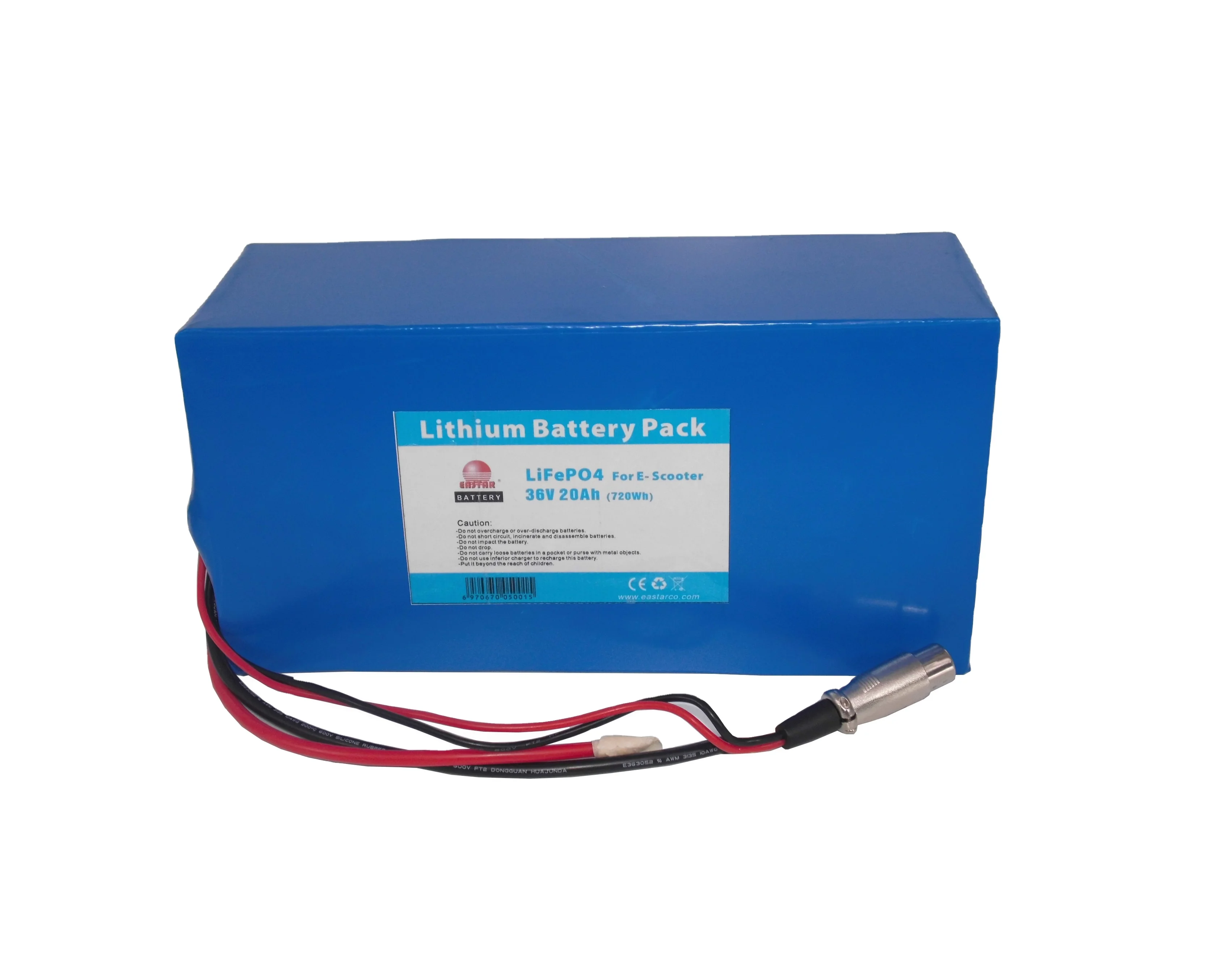 36V 20Ah Lifepo4 Lithium Ion Battery for Electric Ebike Power Tools Battery Pack