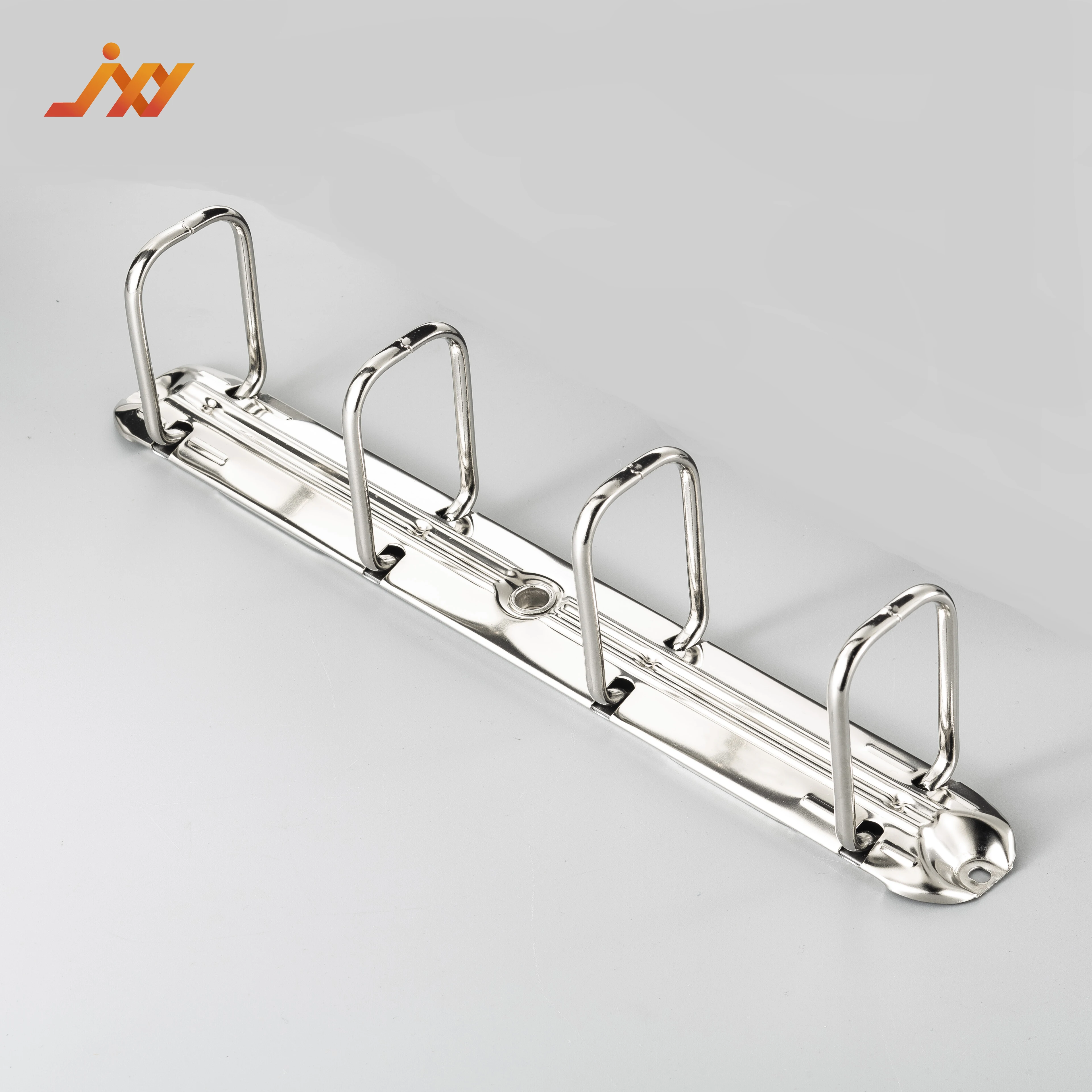 Q-shaped ring clasp 4-hole removable Easy to remove the loose-leaf book rust binder clip office tools