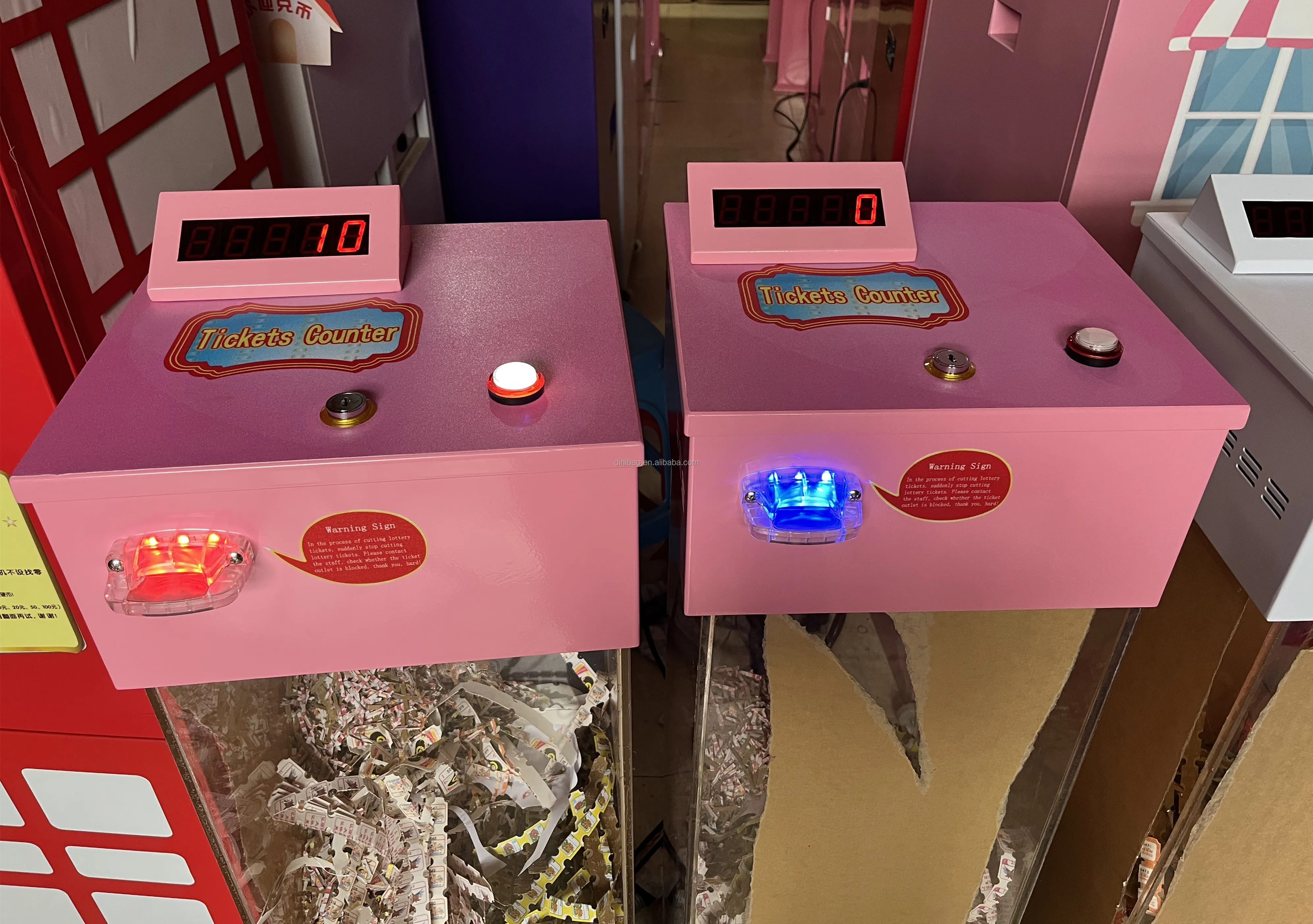 Hot sale small ticket counter ticket eater for redemption lottery  game machine for game center