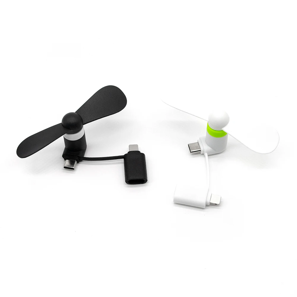 Fast Delivery Promotion Gift Mobile Phone Portable 2 in 1 USB Mini Mobile Phone Fan