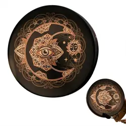 handmade 16inch Shaman drum round with goat skin. Frame Drum