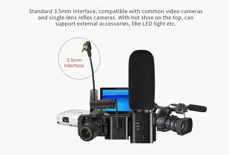 Microphone for Camcorder Camera Video Microphone for Nikon/Canon DV Camcorder DSLR Camera