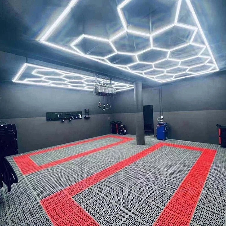 Прямая Продажа с завода дизайн улья шестигранный свет/гаражный свет/шестиугольная сетка светодиодный светильник для мастерской по уходу за