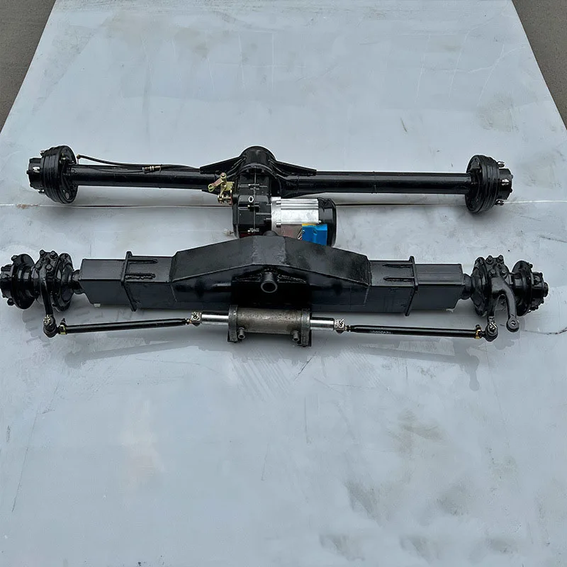 5 Studs Lugs Electric Car Truck Forklift Front Hydraulic Steering Axle Rear 72v 5000w Motor Drive Axle