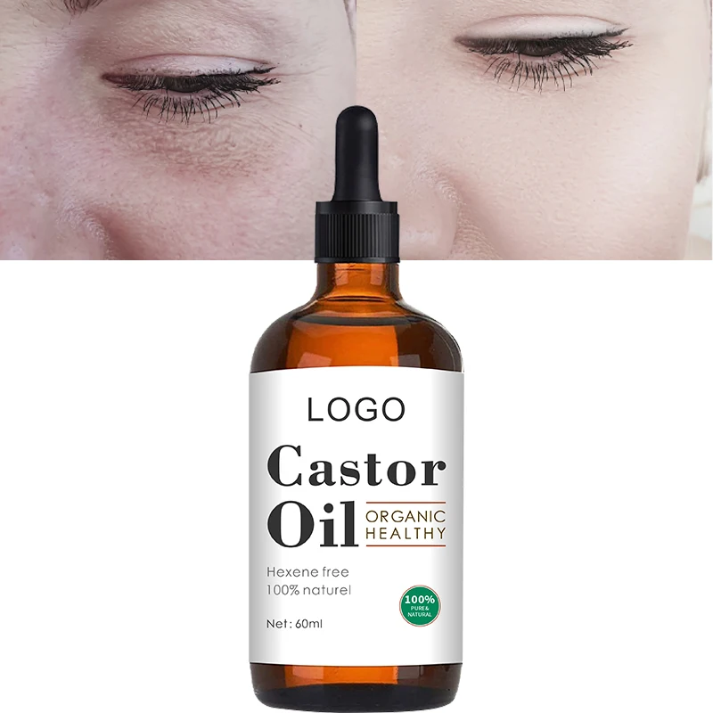 OEM private label wholesale pure organic castor seed oil facial serum oil multifunctional essential oil for face care hair nail