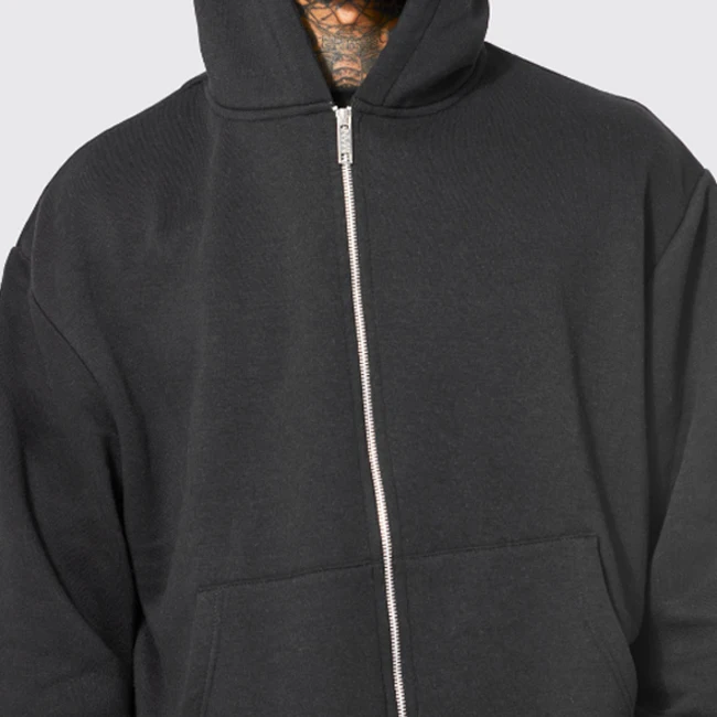 Мужская толстовка с капюшоном на молнии из 100%