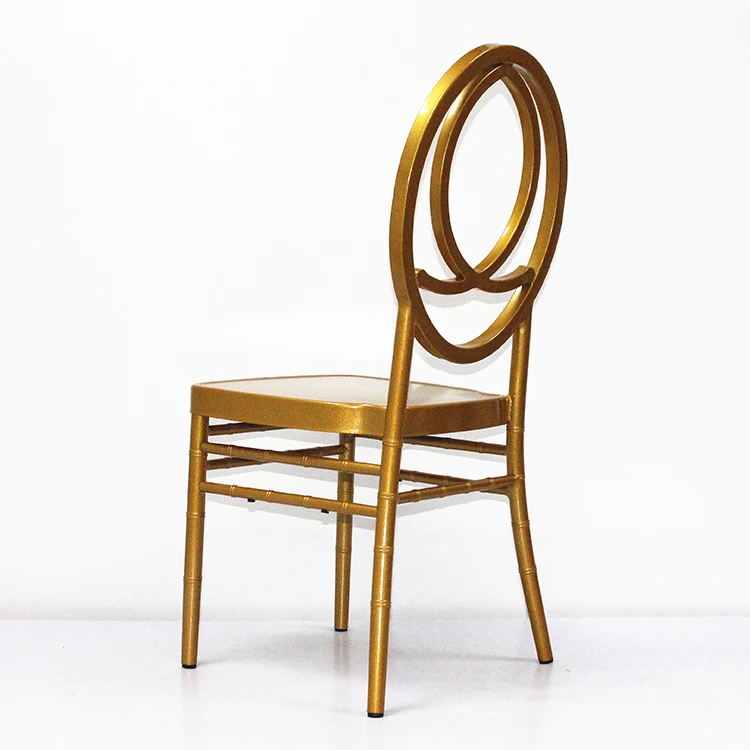 Wholesale Foshan Factory Made Gold Aluminum Metal Wedding Phoenix Chair
