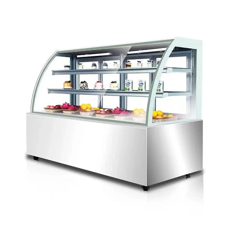 
 Наш собственный завод-изготовитель стеклянные раздвижные двери breadshowcase для пастообразных для тортов  