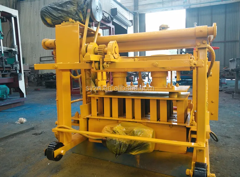 wholesale QMY4-30 Movable diesel Block Manual earth Concrete Hollow egg laying concrete block cheap price of brick machine