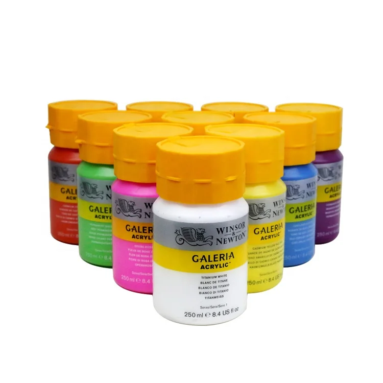 Amazon Hot Selling Winsor & Newton Single One Color Box 250ML Galeria Acrylic Paint For Fabric And Canvas Painting