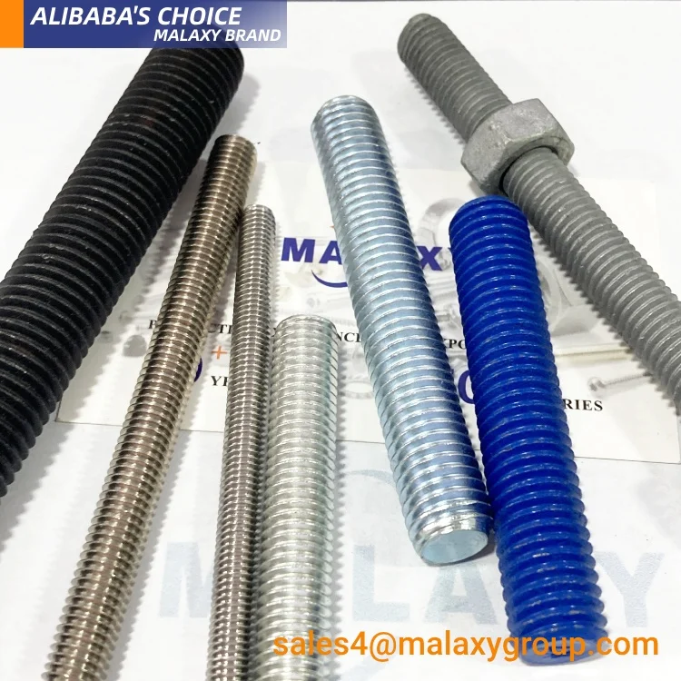 MALAXY China Manufacturer Threaded Rod Din 975 Galvanized Hollow Threaded Rod