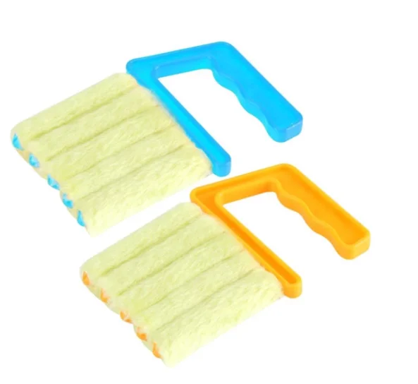 Useful Microfiber Window Cleaning Brush Air Conditioner Duster Cleaner Venetian Blind Blade Cleaning Brush