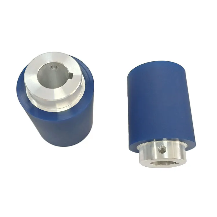 Wholesale anti- static polyurethane roller red black blue color silicone rubber rollers for machine parts
