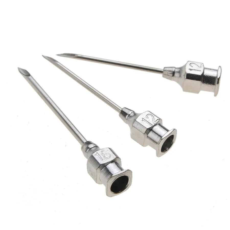 Ветеринарный шприц игла для вакцины животных домашней птицы из нержавеющей стали 304