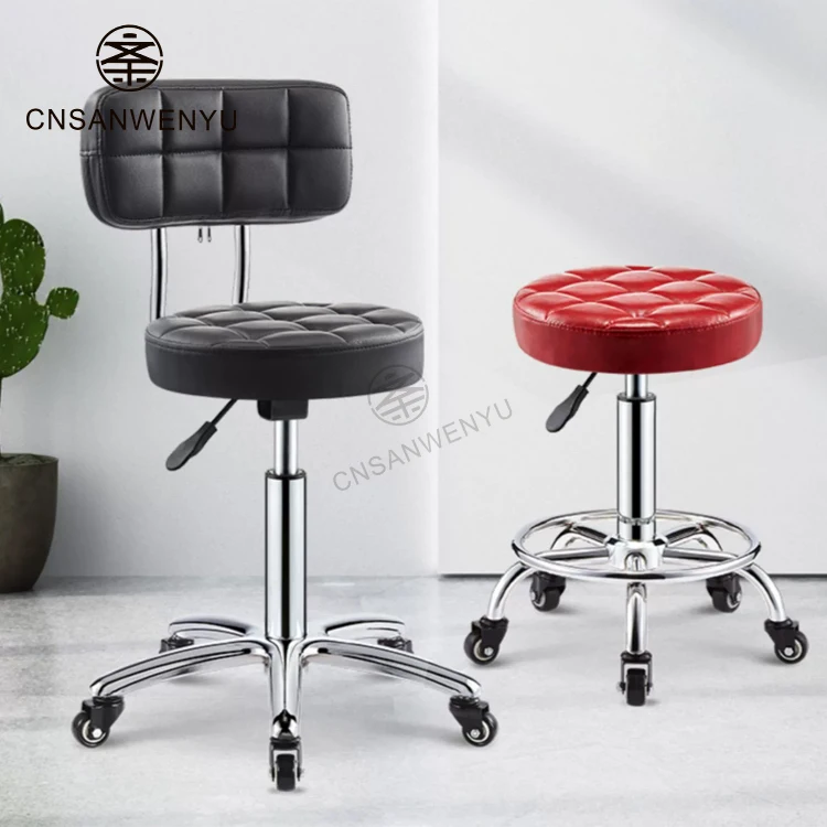 High quality beauty salon special swivel lift beauty stool contemporary round styling chair comfortable
