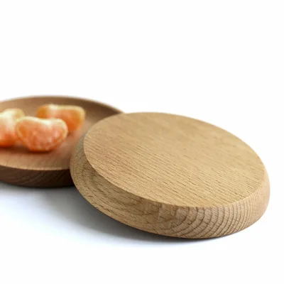 decor trinket dish 12cm 10cm beech mini tray wooden tray round wood tray