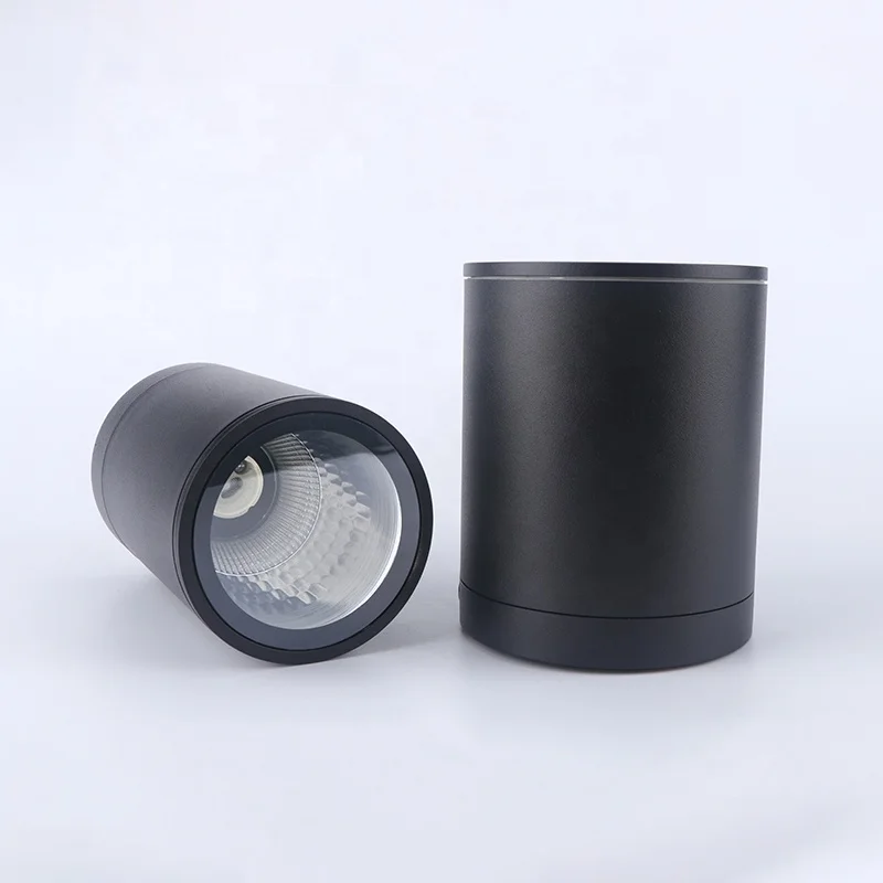 Outdoor Downlight IP65 Waterproof Surface Mounted GU10 Downlight LED Cylinder Suspended Dimmable COB Down Light
