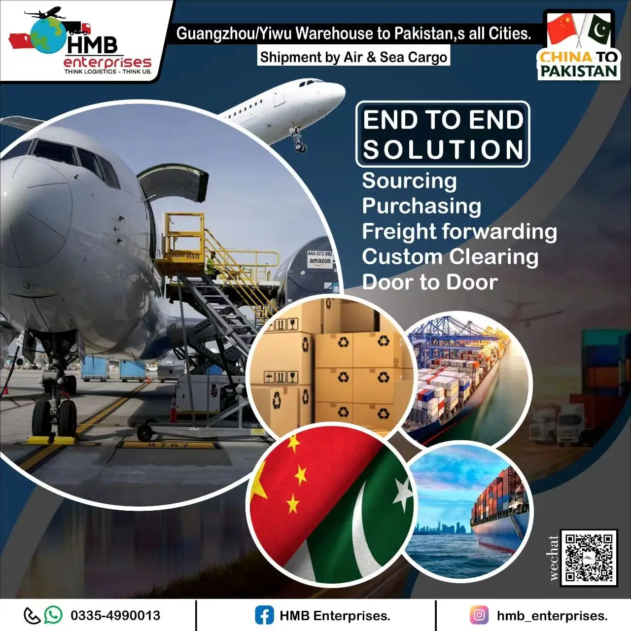 China to Bangladesh and Pakistan Door to Door Cargo Service By Air By Sea China Shipping Agent International Freight Forwarder