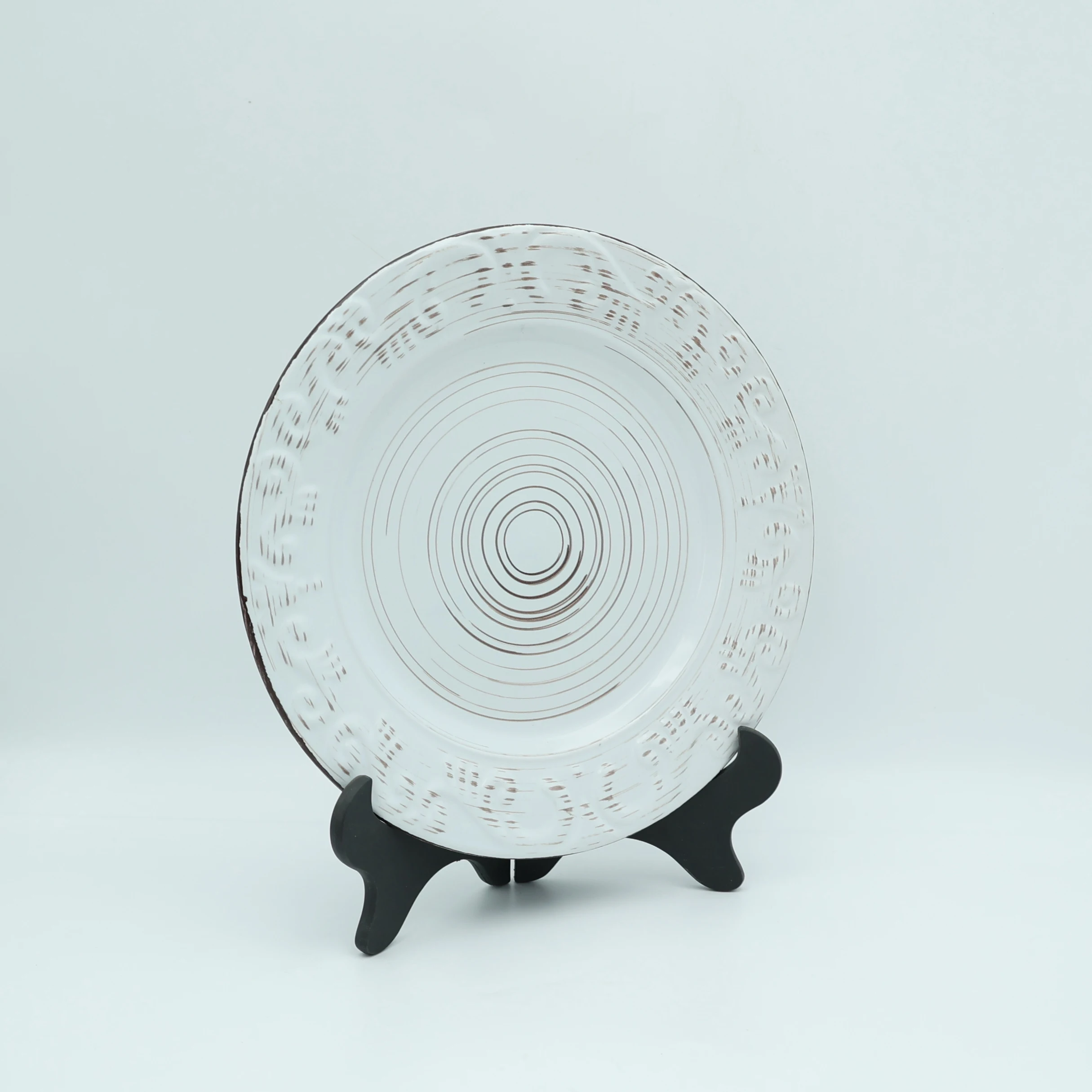 Wholesale tableware good stoneware custom logo pattern ceramic dinnerware porcelain dinner set