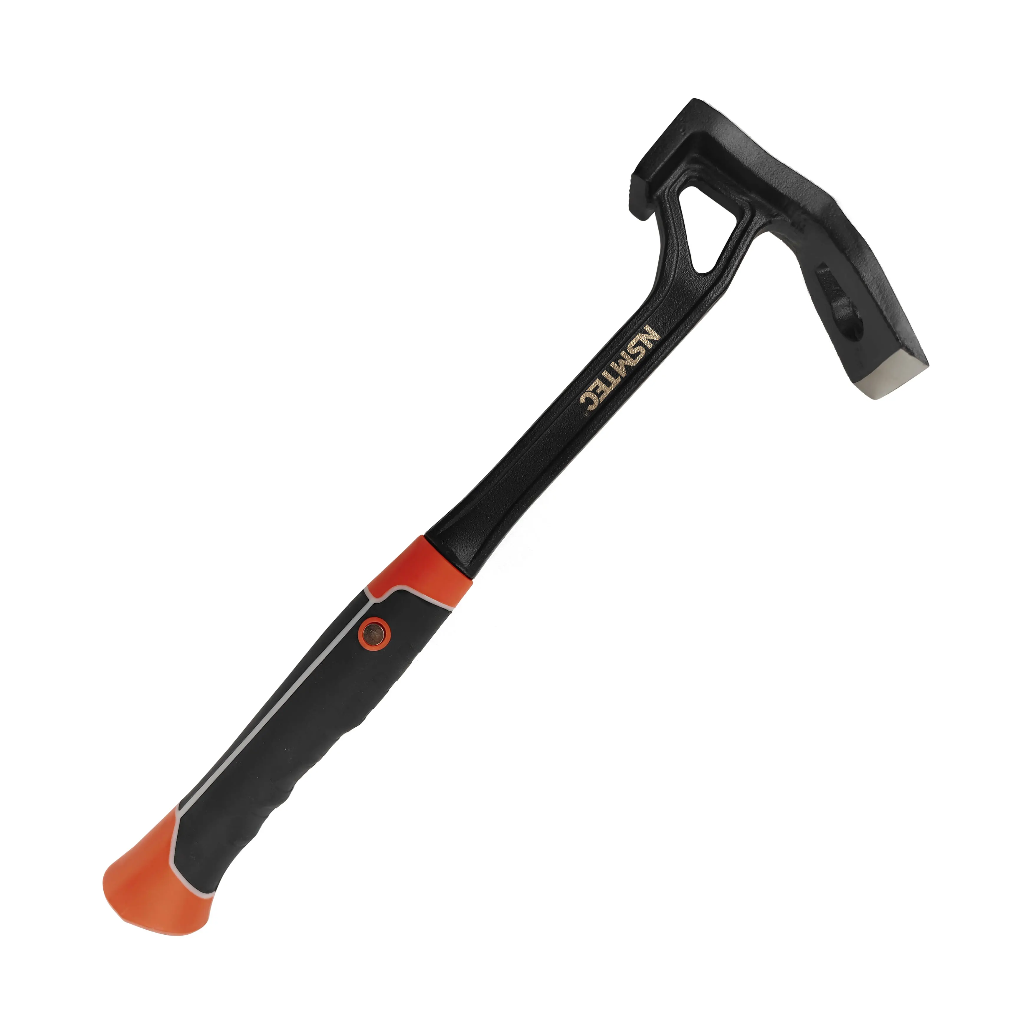 Spray Black Head 600g Real Steel Milled Face Hoe End Dual Head Hammer Hoe with Heavy Duty Forged Adze