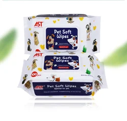 Hot Sale 100pcs Thickening Large Size Aloe Essence Gentle No stimulation Pet Wet Wipes
