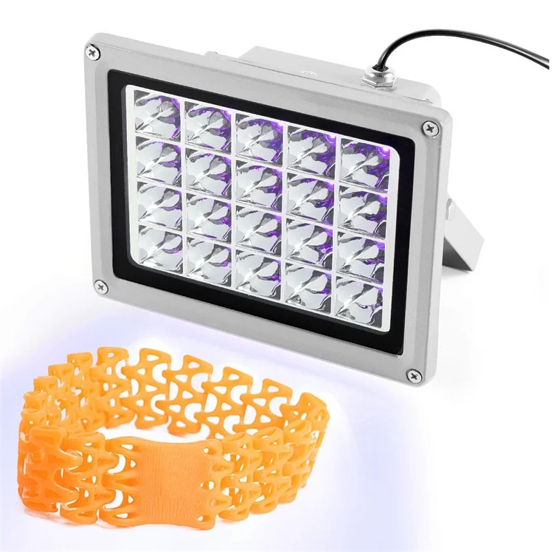 
20W UV Resin Curing Lamp is Suitable for SLA DLP 3D Printer Curing Photosensitive Resin 405nm UV Resin Effect DIY Curing Coating 