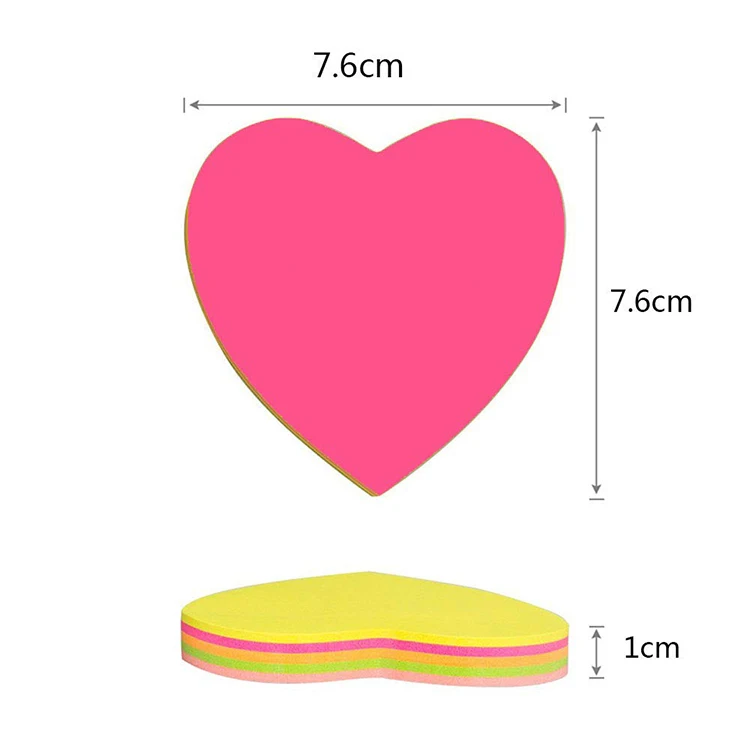 Durable And High Quality Kawaii 3d Sticky Note Pad Vellum custom die cut sticky notes