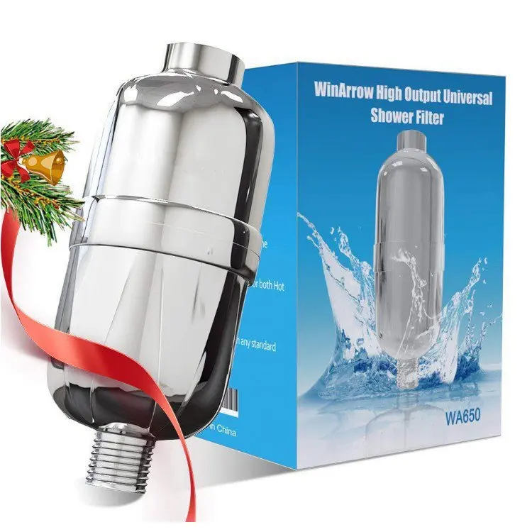 20 stages shower water filter with KDF55 Calcium sulfite activated carbon replacement shower filter