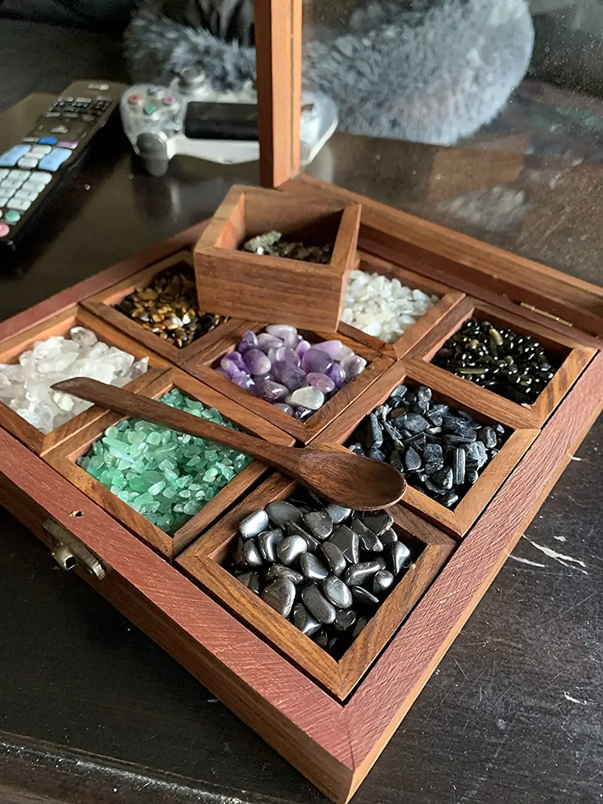 Wooden Spice Box Kitchen & Dining Great 9 Spices storage Boxes