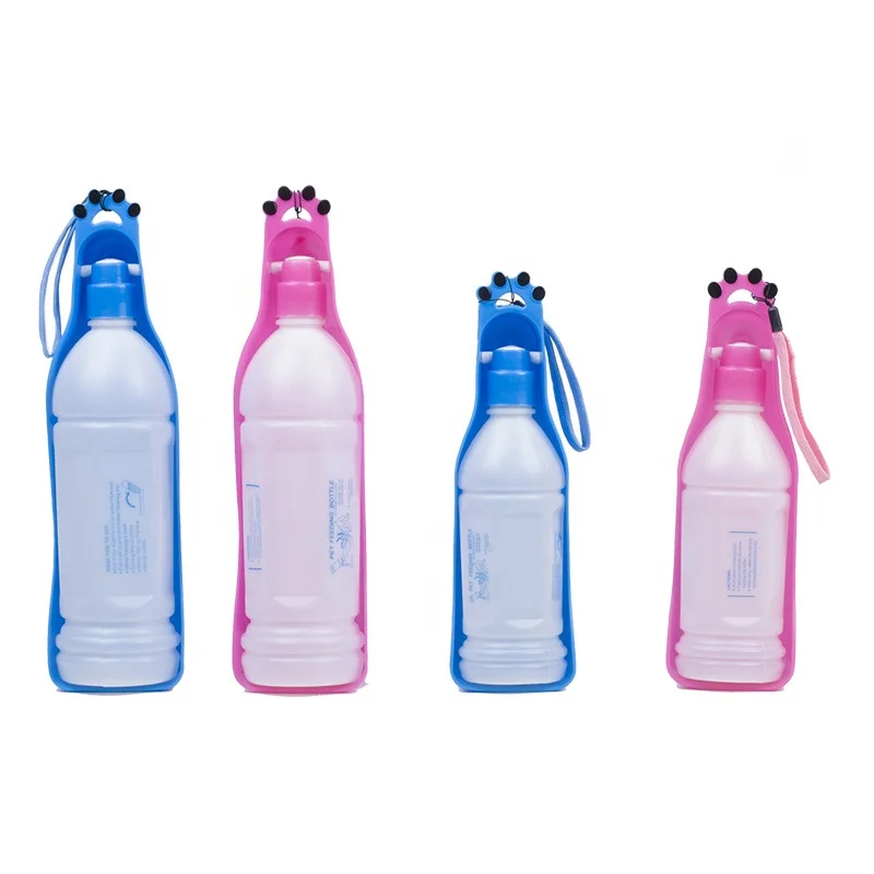 Креативный дизайн собака бутылка для воды, различные цвета Высокое качество ёмкость 350 мл 600 прочный с индивидуальная подарочная коробка