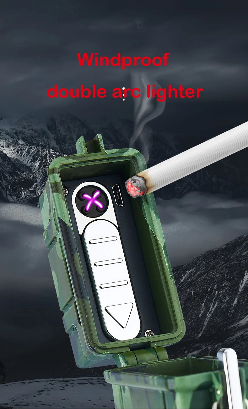  Оптовая продажа золотой портсигар marlboro с USB-зажигалкой персонализированный подарок для