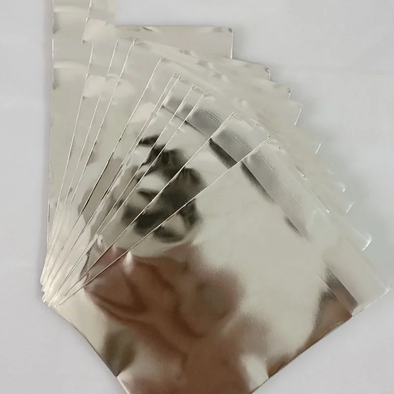 opaque aluminum silver foil Retail bag badge packaging double-sided self-adhesive game card Foil packaging