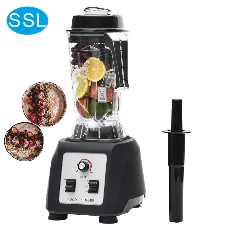 1680W Good Quality Professional Milkshake Ice Crusher Commercial Vegetable Food Chopper Blender with High Torque 98 Series Motor