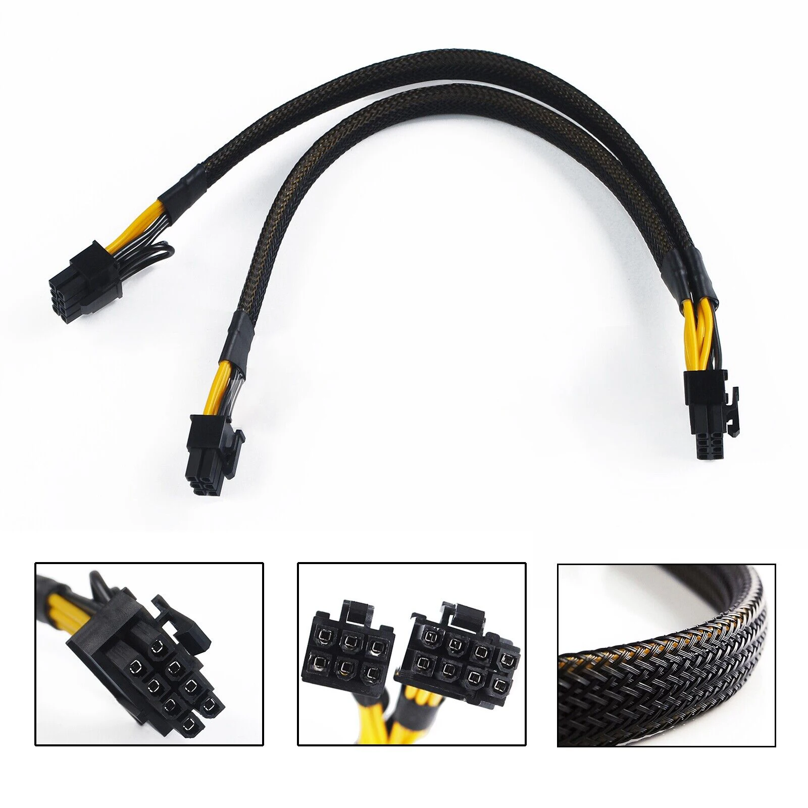 Factory Wholesale PSU 8Pin TO 6PIN GPU PCIE Dual Computer Power cable For Power Supply 50CM