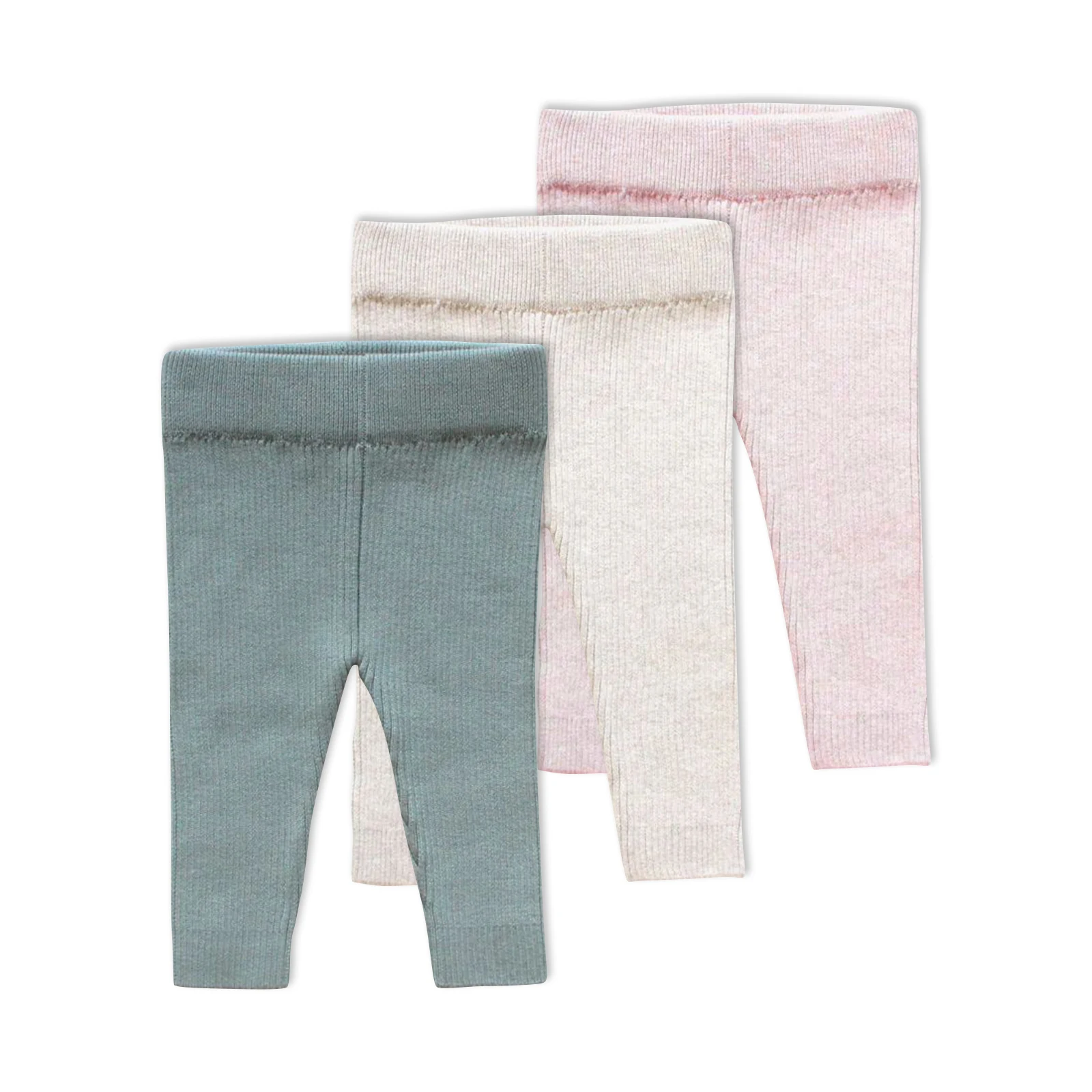 Детские хлопковые трикотажные леггинсы