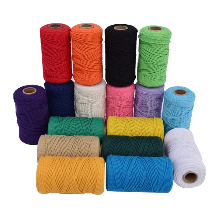  customized twisted twine macrame 100% cotton rope for