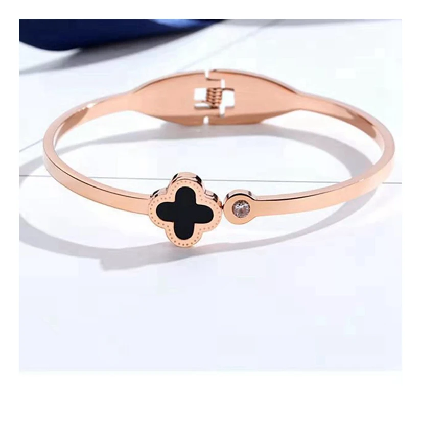 Hot Selling Stainless Steel Charm Bracelet Bangles Gold Plated Minimalist