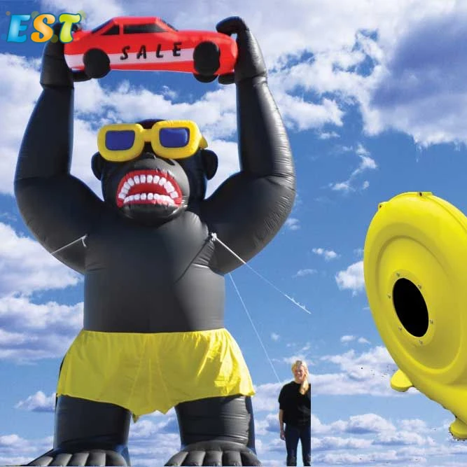 Commercial grade inflatable gorilla model giant inflatable gorilla for promotion advertising