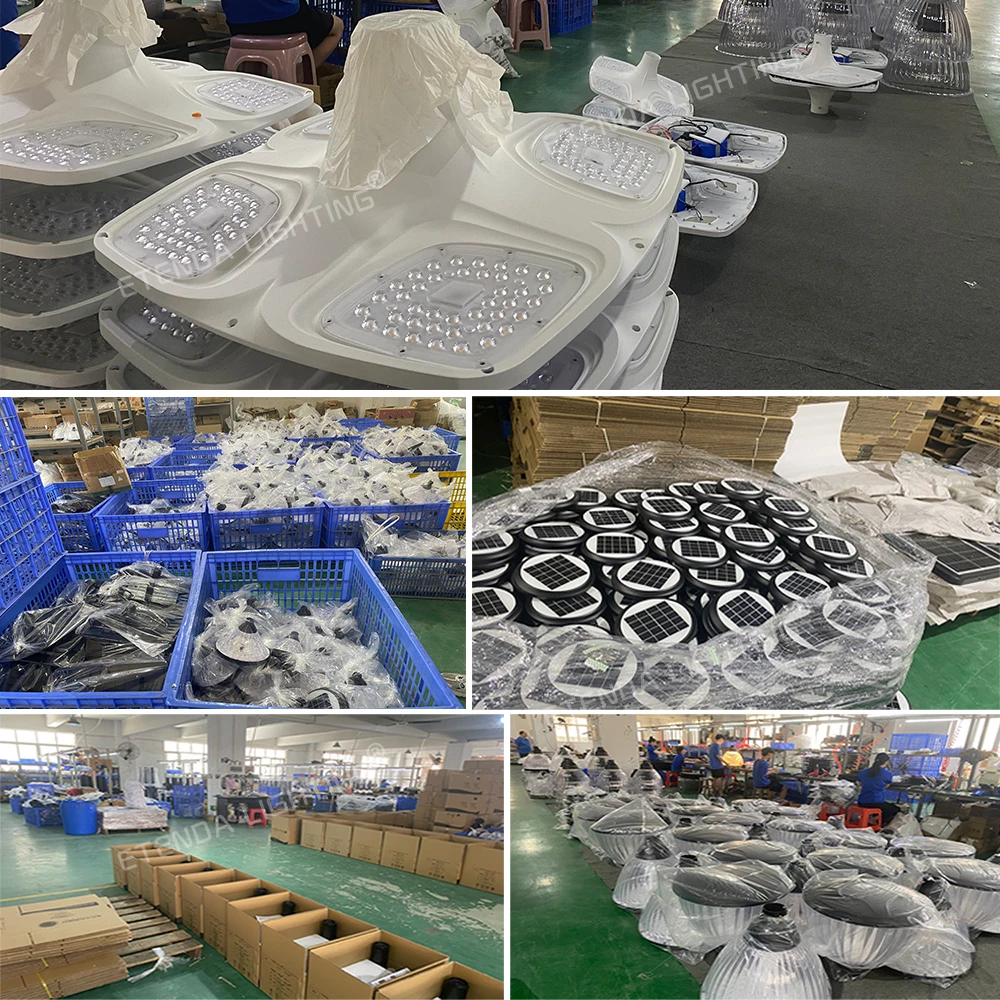 Outdoor Path Lighting Waterproof Ip67 300w 200w 100w Solar Lamps All In One Led Solar Pillar Light